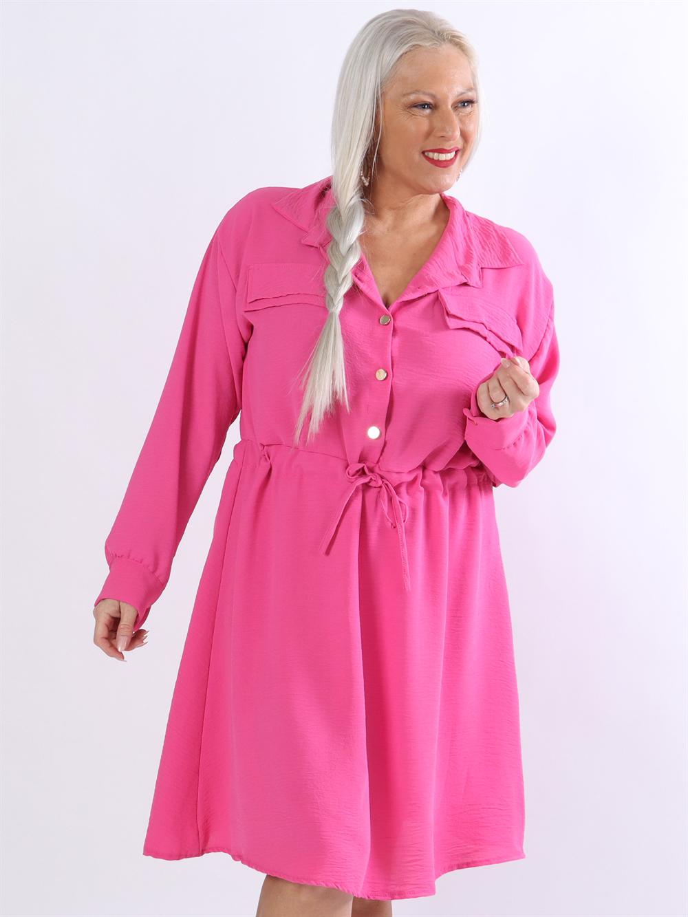 Hanine - Skjorta med guldknappar och spets i midjan